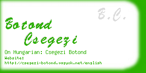 botond csegezi business card